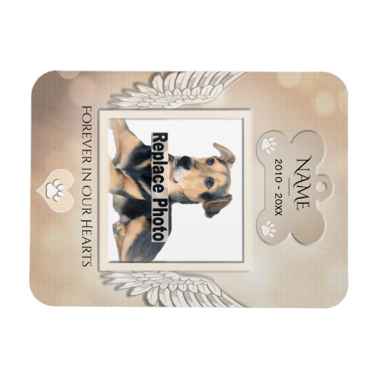 Dog Memorial Magnet (Horizontal)