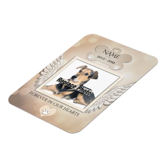 Dog Memorial Magnet (Linke Seite)