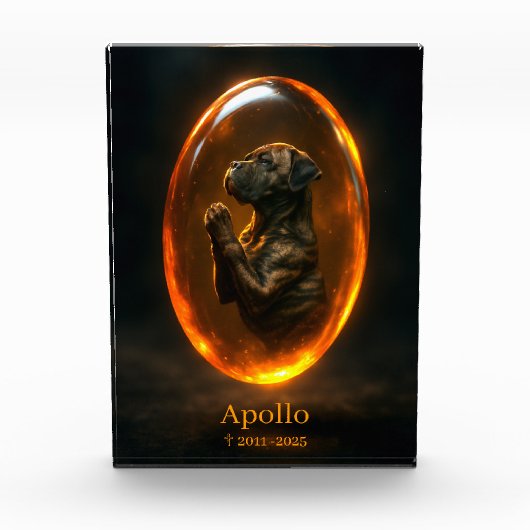 Dog Memorial  Photo Block - Cane Corso  (Vorderseite)