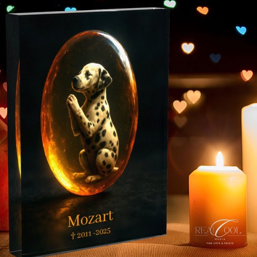 Dog Memorial Photo Block - Dalmatian 