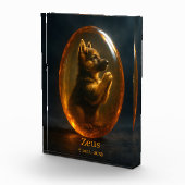  Dog Memorial Photo Block - German Shepherd  (Rechts)