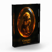 Dog Memorial Photo Block - Hound Dog (Links)