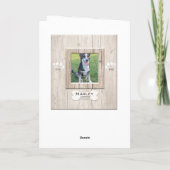 Dog Memorial Rainbow Bridge Gedicht Card Karte (Rückseite)