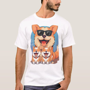 Dog Mens T - Shirt white Graphic Unisex Tee Shirts