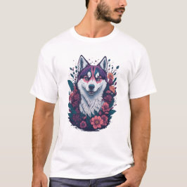 Dog Mens Tshirts - Siberian Husky Mens Tshirts