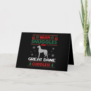 Dog Merry Christmas Great Dane Dog Feiertagskarte