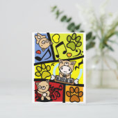 Dog_Methode Postkarte (Stehend Vorderseite)