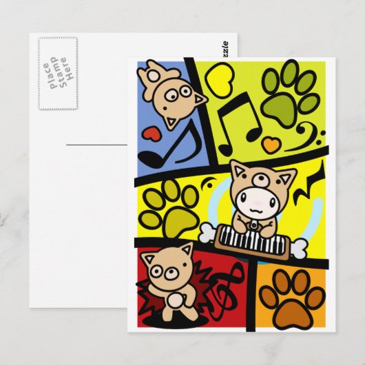 Dog_Methode Postkarte (Vorne/Hinten)