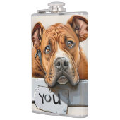 Dog Miss You Flask Flachmann (Links)