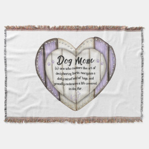 Dog Mom Again Throw Decke