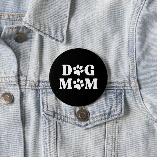 Dog Mom Button (Beispiel)