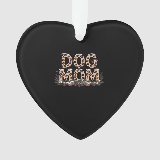 dog mom Classic T-Shirt Ornament (Vorderseite)