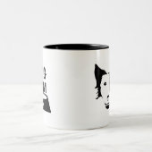 Dog Mom Coffee Mug Zweifarbige Tasse (Mittel)