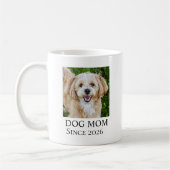 Dog Mom Custom Dog Photo Kaffeetasse (Links)