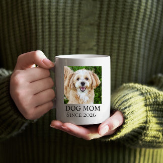Dog Mom Custom Dog Photo Kaffeetasse