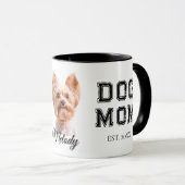 Dog Mom Custom Dog Photo Tasse (VorderseiteRechts)