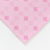 dog mom customizable baby pink fleecedecke (Ecke)