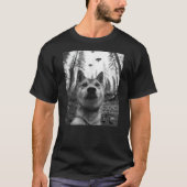 Dog Mom Dad - Funny Alien Selfie Shiba Inu UFO T-Shirt (Vorderseite)