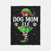 Dog Mom Elf Christmas Girls Women Elf Squad Xmas F Fleecedecke (Vorderseite)