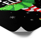 Dog Mom Elf Christmas Girls Women Elf Squad Xmas F Poster (Ecke)