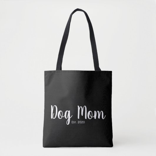 Dog Mom Established Gift Tote Bag Tasche (Vorderseite)