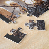 Dog Mom Established Modern Script Black 3 Photo  Puzzle (Seite)