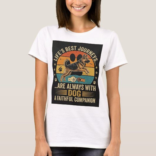 Dog Mom German Shepherd Shirt (Vorderseite)