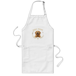 Dog Mom — Golden Retriever Portrait Tee Lange Schürze