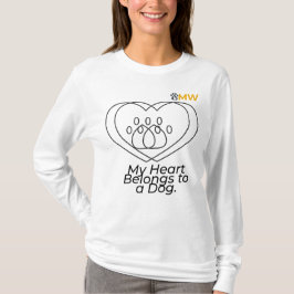 Dog Mom Heart Shirt – Chic Double Heart Long Sleev