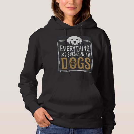 Dog Mom Hoodie (Vorderseite)