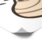 Dog Mom Hugging Fluffy Puppy Cute Pet Moment Poster (Ecke)