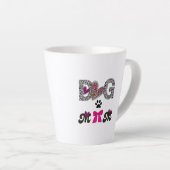 Dog Mom Leopard Heart Mug -Mom Lover Gift Milchtasse (Rechte Ecke)