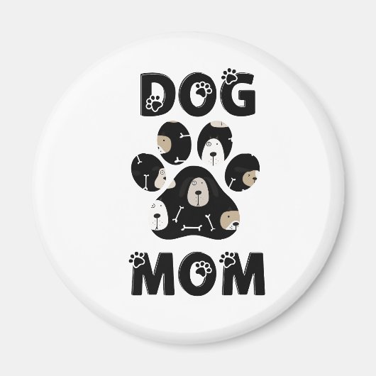 Dog Mom  Magnet (Vorne)