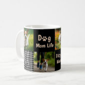 Dog Mom Mode ON Modern Pet Lover Design Kaffeetasse (Vorderseite Links)