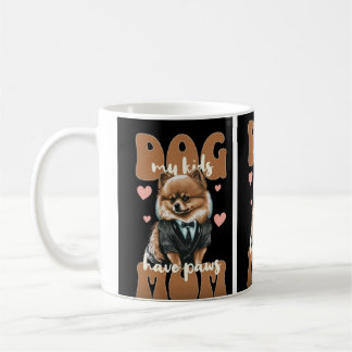 Dog Mom Mug – Heart & Paw Design – Cute Pet Lover  Kaffeetasse