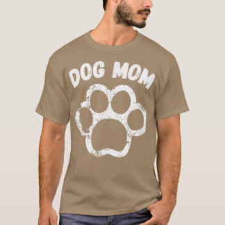 Dog Mom Pawprint Love T-Shirt