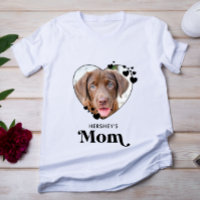 Dog MOM Personalized Heart Dog Lover Pet Foto