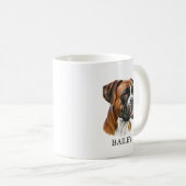 Dog mom personalized with picture and name Mug Kaffeetasse (VorderseiteRechts)
