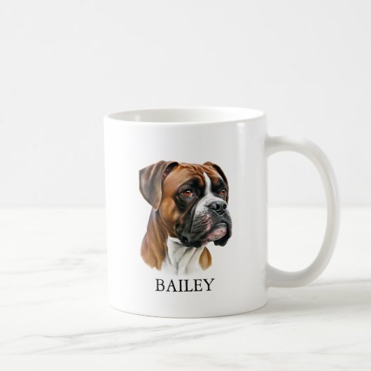 Dog mom personalized with picture and name Mug Kaffeetasse (Rechts)