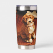 Dog Mom Pet Owner 2 Photos Thermobecher (Vorderseite)