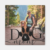 Dog Mom photo memory monogram Magnet (Vorne)