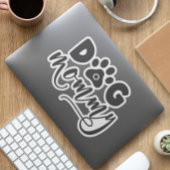 Dog Mommy Contour Aufkleber