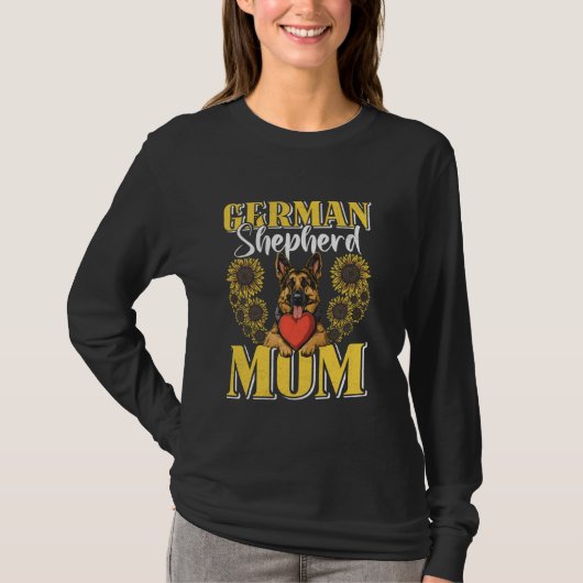 Dog Mommy GERMAN SHEPHERD MAMA German Shepherd Dog T-Shirt (Vorderseite)