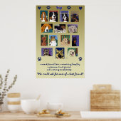 Dog Montage Poster (Küche)