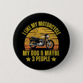 Dog Motorrad Button (Vorderseite)