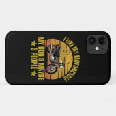 Dog Motorrad Case-Mate iPhone Hülle (Rückseite (Horizontal))