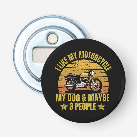 Dog Motorrad Flaschenöffner (Vorderseite)