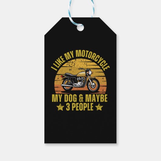 Dog Motorrad Geschenkanhänger (Rückseite)