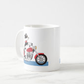 Dog Motorrad Kaffeetasse (Vorderseite Links)