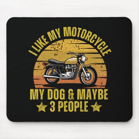 Dog Motorrad Mousepad (Vorne)